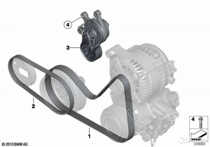 Механический натяжитель ремня Bmw