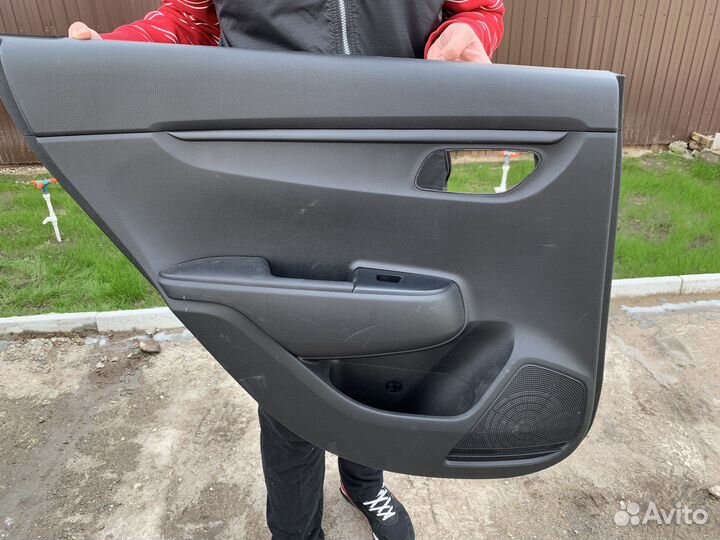Обшивка двери зажней kia rio 4