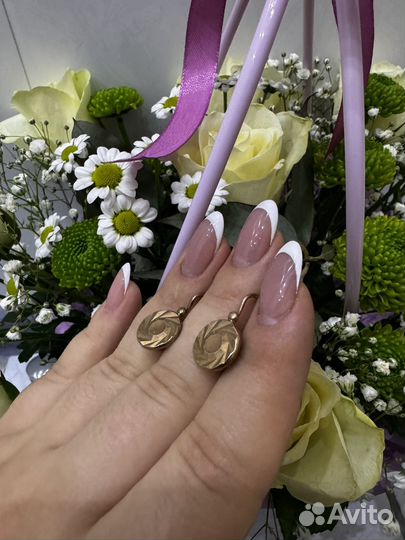 Золотые серьги СССР