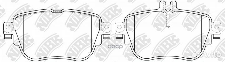 Колодки торм.зад. PN0589 NiBK