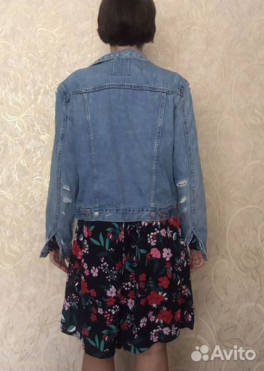 Джинсовая куртка pull and bear женская