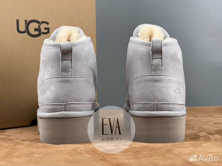 Женские ботинки Ugg Neumel Platform Grey-Violet