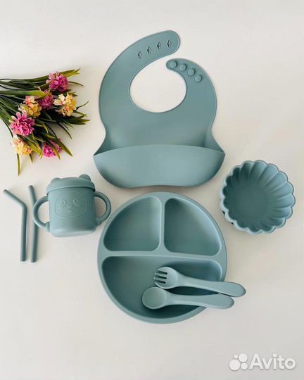 Силиконовая посуда для малышей