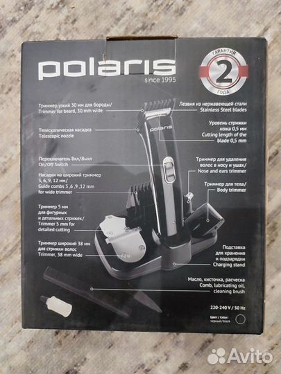 Машинка для стрижки Polaris PHC 3015RC черный