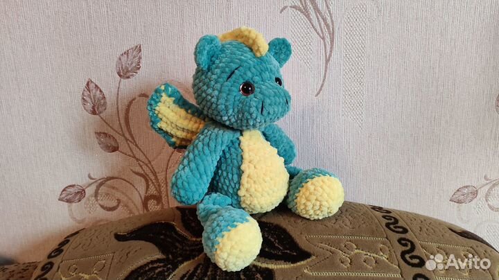 Дракон вязаная игрушка символ 2024 года