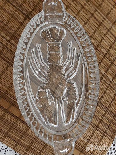 Блюдо хрустальное СССР