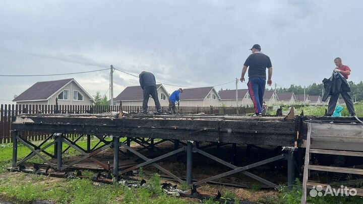 Демонтаж домов Снос домов Вывоз мусора Корчевка