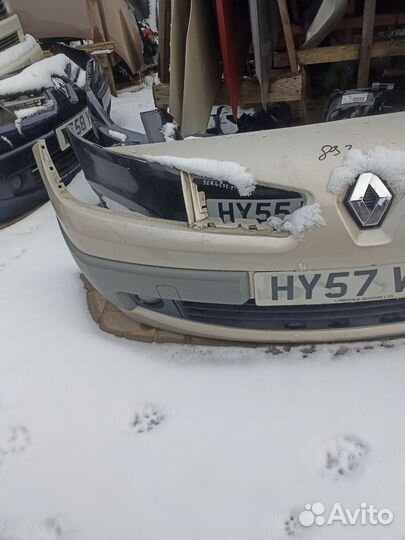 Рено Меган 2 рестайлинг бампер передний