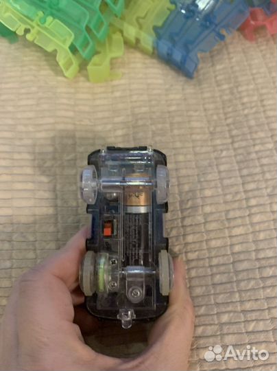 Машинка на батарейке, дорога конструктор