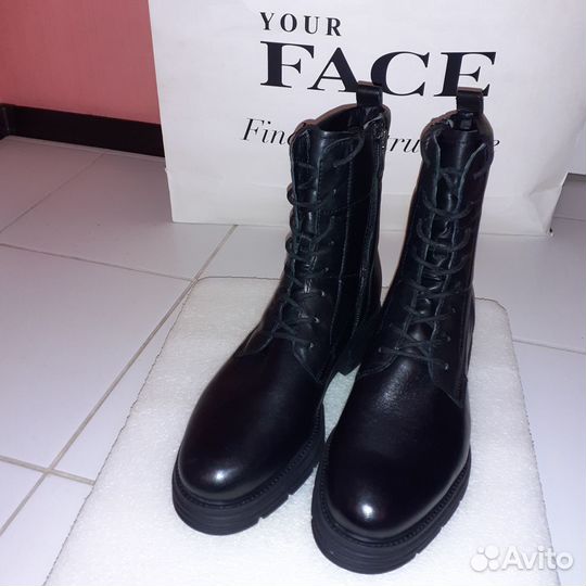 Ботинки Tamaris,новые,p41,кожа,оригинал,Suomi