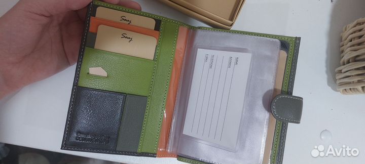 Saaj Обложка для документов из натуральной кожи