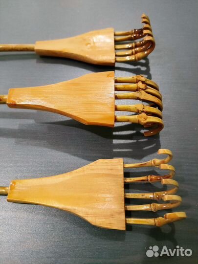 Чесалка для спины из бамбука, массажер