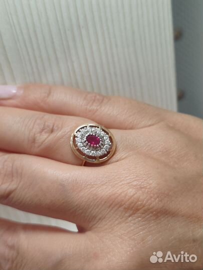 Золотое кольцо 585 пробы