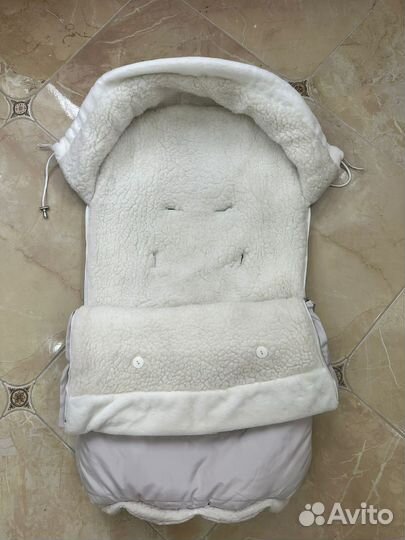 Зимний конверт в коляску + одеяло