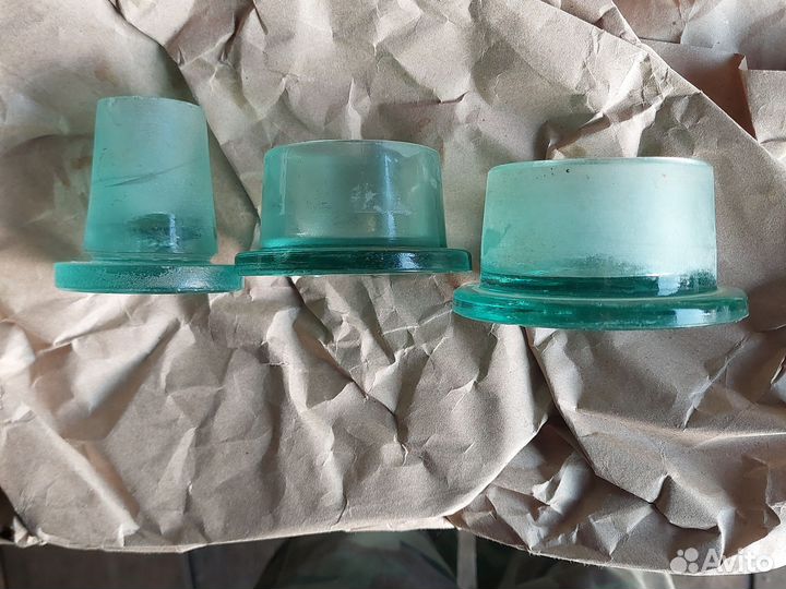 Стеклянная пробка крышка бутыля СССР