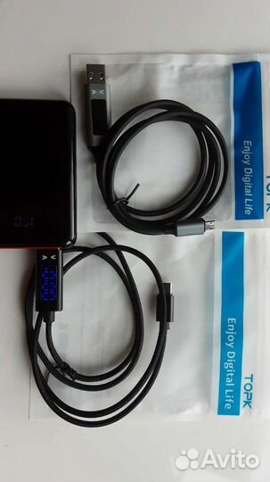 Шнур зарядки с измерителем 