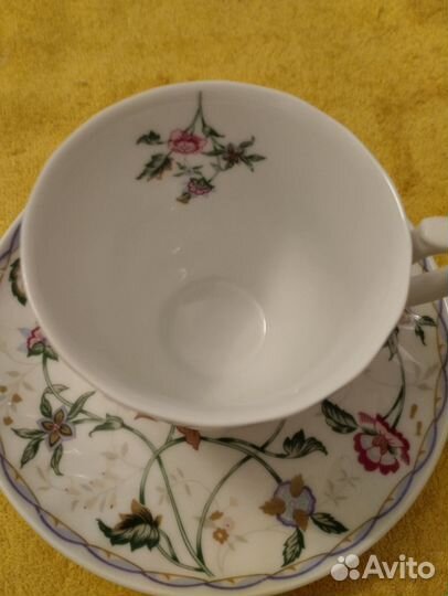Чашка с блюдцем фарфор