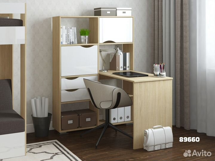 Стол письменный угловой Лаворо лев