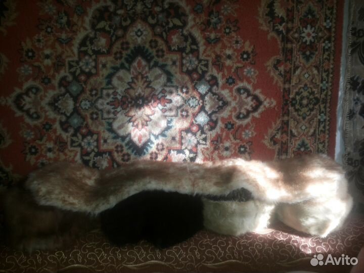 Шапка меховые натуральные и воротник