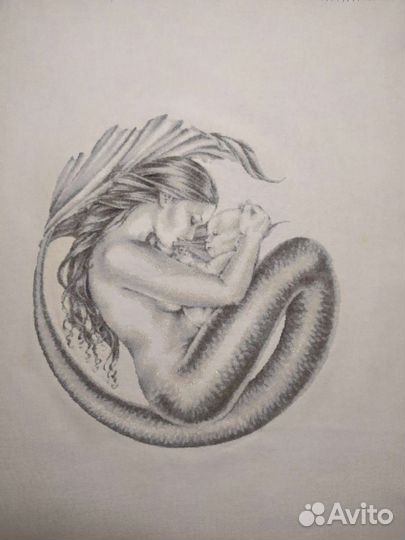 Картина вышитая крестом 