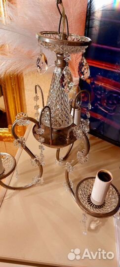 Люстра хрустальная ретро