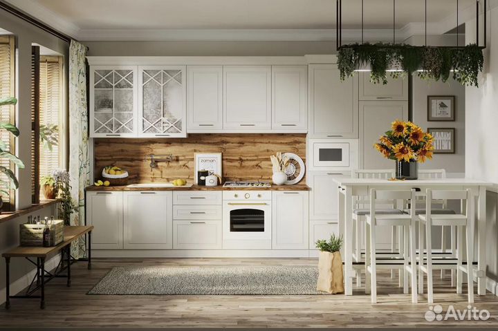 Кухонный гарнитур Кристалл 390 см