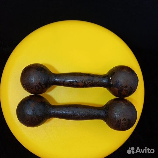 Гантели чугунные СССР 2 кг,8кг