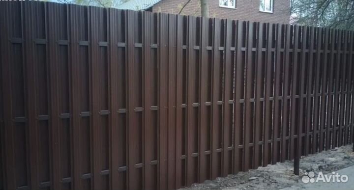 Забор из евроштакетника под ключ под ключ