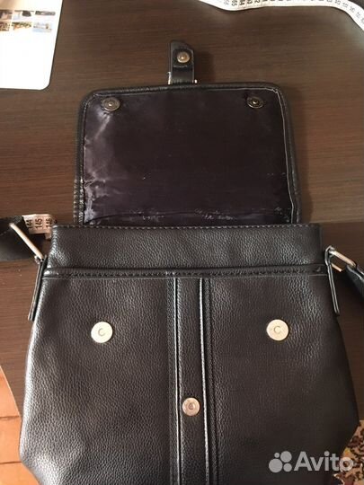 Мужская кожаная сумка через плечо бу