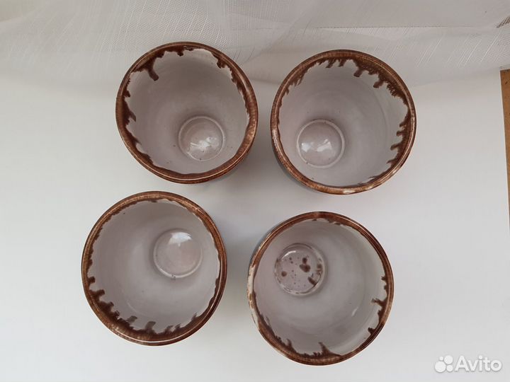 Керамические чашки пиалы стаканы кружки 4 шт