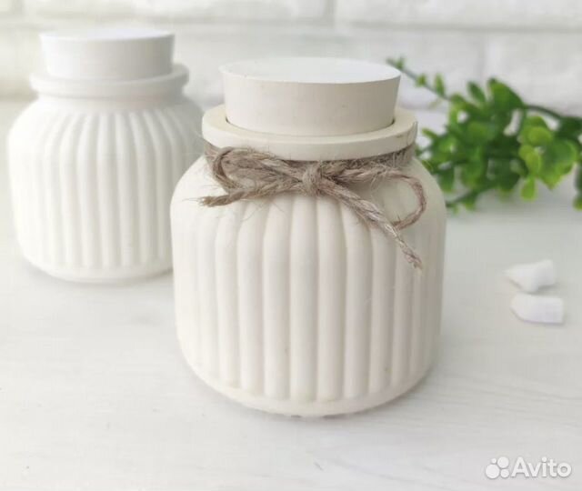 Бочонок с крышкой из гипса