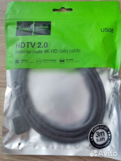 Hdmi кабель hoco US08 (3 метра)