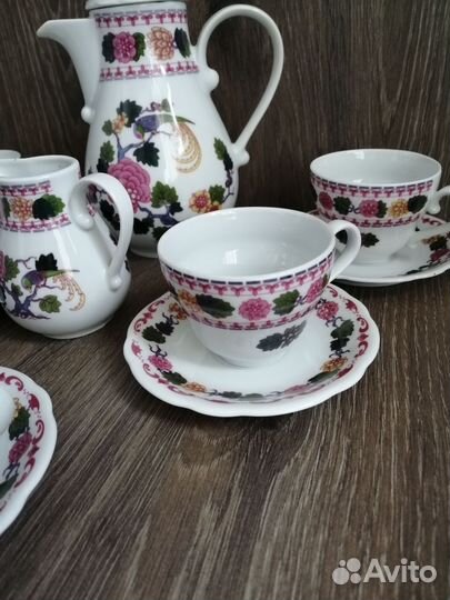 Сервиз кофейный фарфор Kahla ГДР