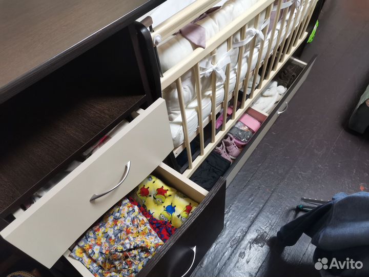 Детская кроватка с комодом трансформер