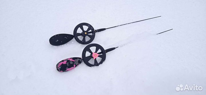 Зимняя удочка ручная работа, безмотылка, телескоп