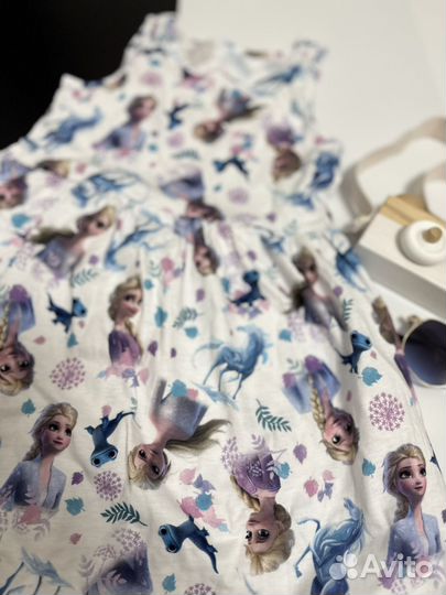 Летнее платье холодное сердце эльза 110-116