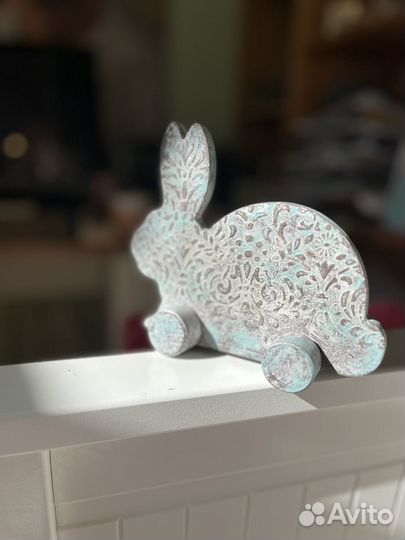 Пасхальный кролик интерьерный декор прованс