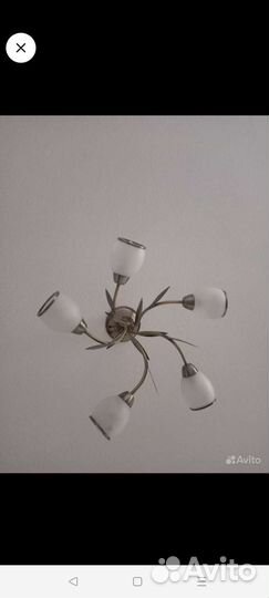 Люстра потолочная бу