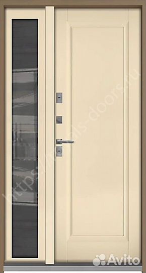 Уличная входная дверь с боковым стеклом RD-512