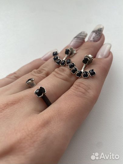 Tous серьги трансформер и кольцо