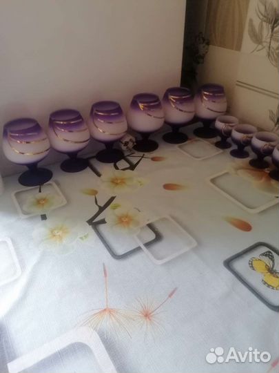 Бокалы фужеры рюмки