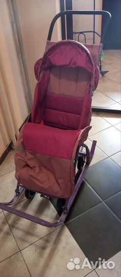 Детские санки коляска бу