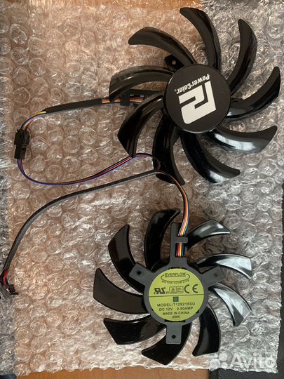 Кулер видеокарты AMD powercolor rx5700xt