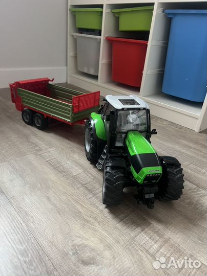 Трактор с прицепом bruder