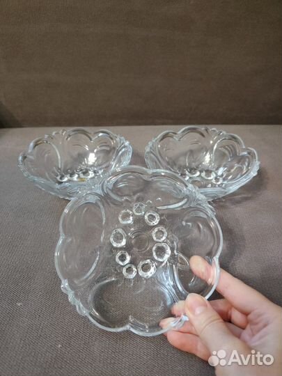 Салатница стеклянная (или хрустальная)