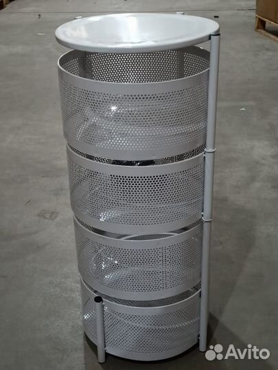 Этажерка металлическая на колесиках