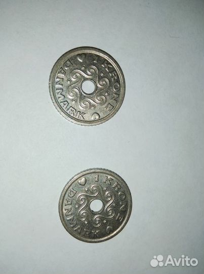 Продам 1 датскую крону 1992
