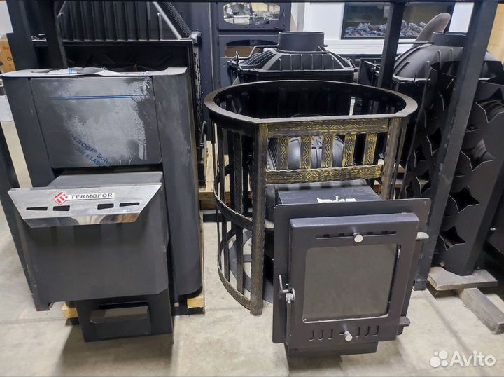 Чугунная печь для бани