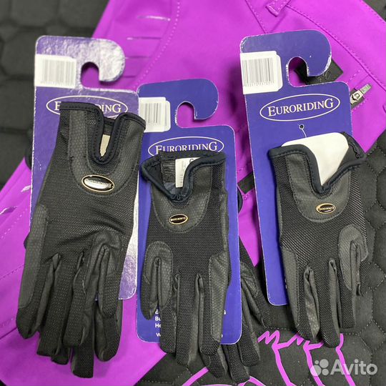Перчатки детские для конного спорта euroriding