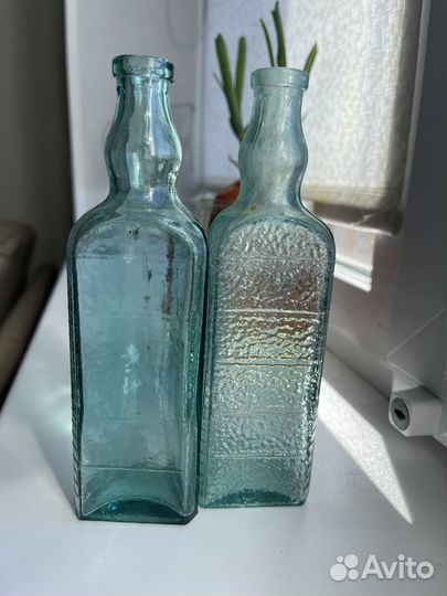 Бутылка из-под уксуса СССР стекло винтаж ретро